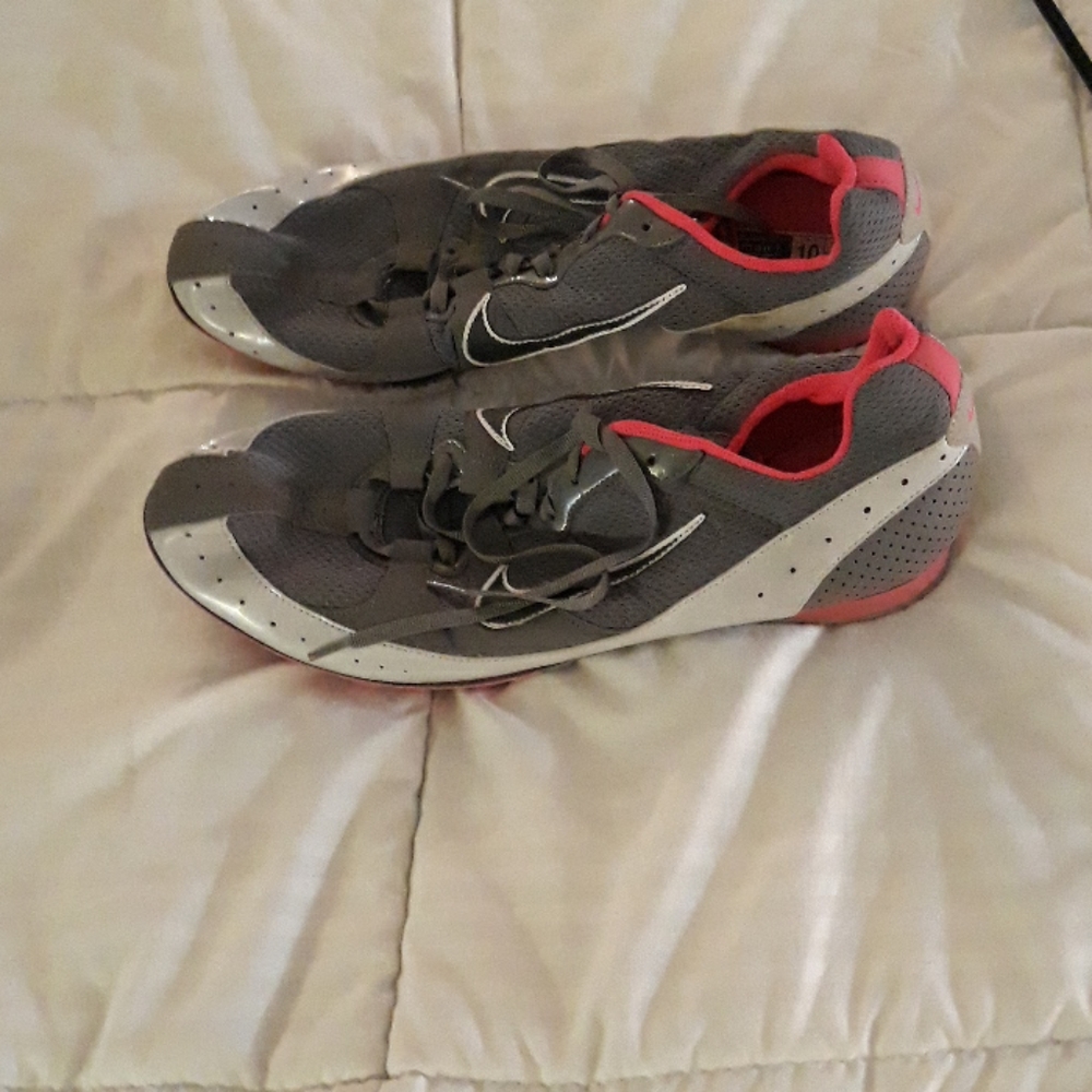 Womens Nike track and field cleats, size 10